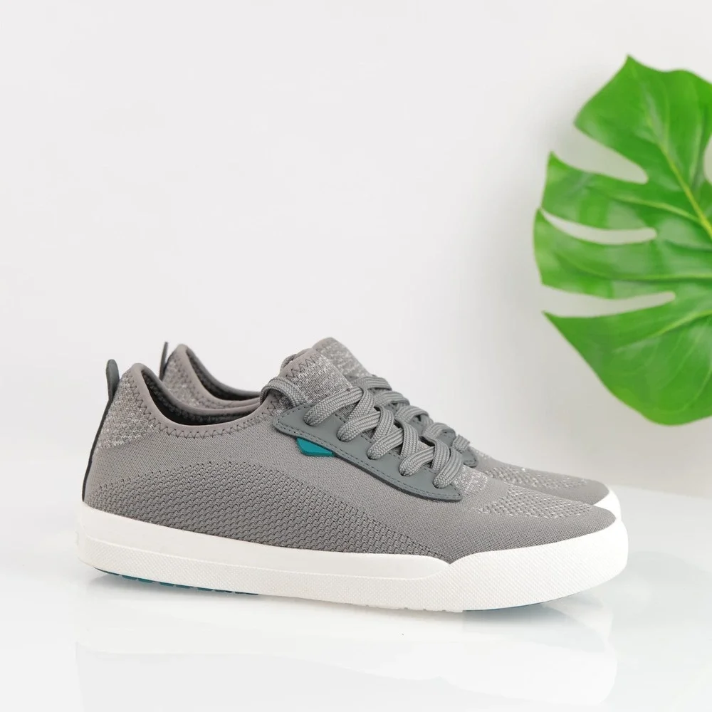 Vessi Womens Weekend Sneakers Size 9 Waterproof Gray Lace Up Comfort Shoes Low
